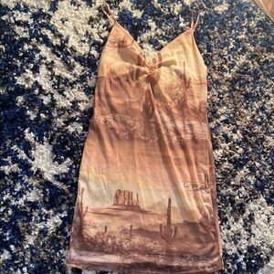 Desert Scene Slip Dress
